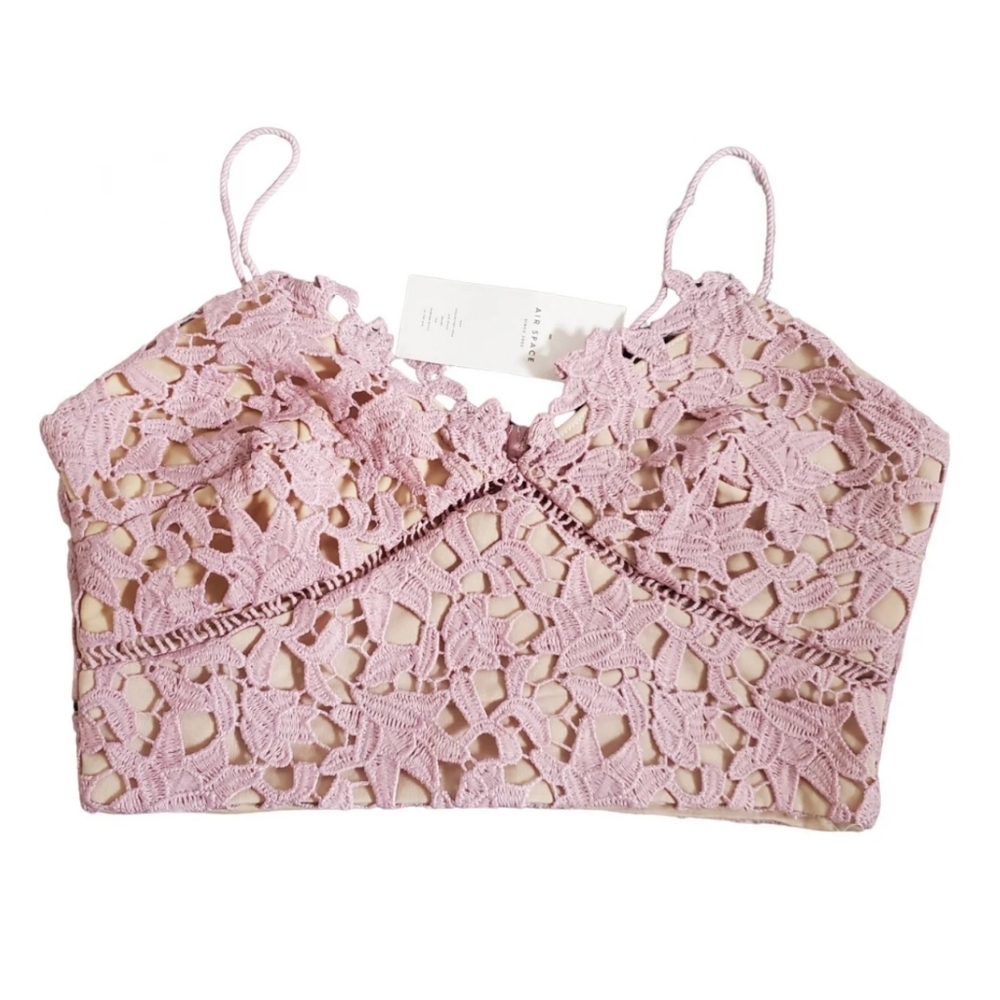 Pink crop cami
